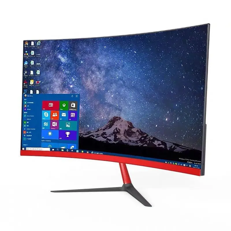 Beroep Beste Prijs Led All In One Computer Hd Verticale Screen Metal Case Gebogen 27 Inch 24 Inch Pc 4K Gaming Monitor