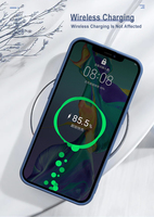Coque de Téléphone Intelligent en TPU, Caoutchouc de Silicone Liquide Souple de Bonne Qualité avec Logo de Marque Personnalisé, Vente en Gros pour iPhone Etc.