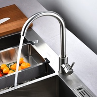 Robinet mélangeur de cuisine à poser sur le plan, eau froide et chaude, pour éviers, équipement sanitaire