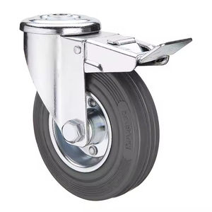 <span class=keywords><strong>2026</strong></span> Hochwertige Geräuscharme Gummi-Mittelbelastungs-Lenkrollen für Maschinen mit Bremse - Product Image 3