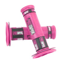 Nouvelle base de couleur avec poignées de guidon universelles noires PRO 22mm 24mm pour modification de moto