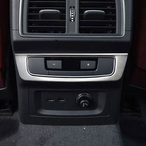 Marco Decorativo para Botón de Calefacción de Asiento Trasero de Acero Inoxidable, Modificación de Estilo Interior, Accesorios para <span class=keywords><strong>Auto</strong></span>, para Audi Q5L SUV 2018 - Product Image 3