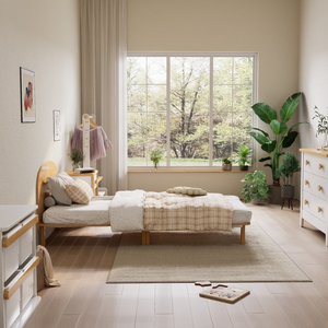 Vendita calda camera da letto mobili in legno per bambini bambini letti europei in faggio per bambini foglia letto singolo per ragazzi e ragazze piccola stanza - Product Image 4