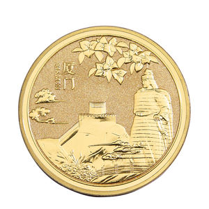 Pièce commémorative personnalisée en alliage de zinc 3D avec logo personnalisé, gravée, souvenirs en émail, métal moulé sous pression, plaqué or, cordon/ ruban - Product Image 6