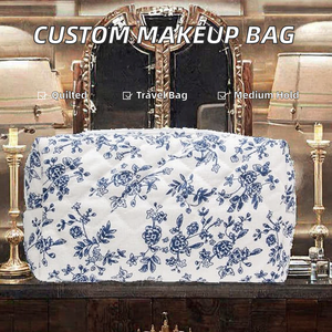 Bolsa de Maquillaje Personalizada de Fábrica, Estilo Vintage, con Cierre de Cremallera, para Brochas, Lápices, Accesorios de Viaje, Portátil para Mujeres y Niñas - Product Image 2