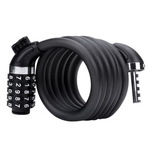 Verrou de vélo P16, fil d'acier de 120 cm, combinaison antivol pour vélo de route et de montagne, finition mate - Product Image 1