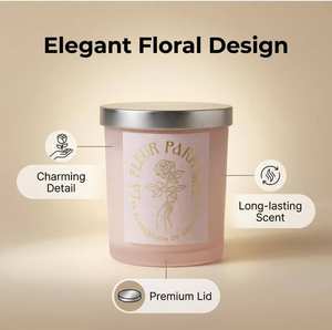 Aromatherapie Sojawachs-Kerze Wohndekor Geschenk OEM Kleinserien-Muster - Product Image 1