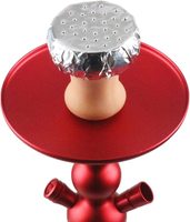 Vente en gros d'usine de papier aluminium pour chicha, 25 microns, pré-perforé, pour chicha/narguilé
