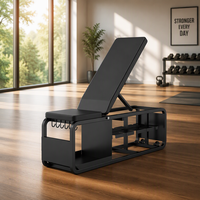 Banc d'entraînement multifonctionnel pour musculation avec support de rangement, banc réglable pour entraînement de force du corps entier avec crochets de rangement