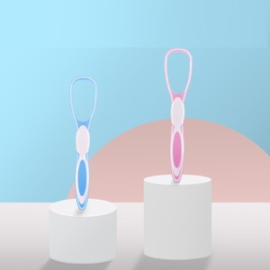 Bán Buôn Giá Thấp 2-Gói Lưỡi <span class=keywords><strong>Scraper</strong></span> Cleaner Nhựa Lưỡi Cạo Chăm Sóc Bằng Miệng Mềm Cao Su Xử Lý Lưỡi <span class=keywords><strong>Scraper</strong></span> - Product Image 3