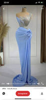 S8446F Robe de soirée longue élégante et sexy à taille haute, nouvelle tendance, vente chaude, de haute qualité, pour le printemps, les occasions de mariage