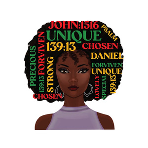 Adesivi Termotrasferibili per Serigrafia Juneteenth per Ragazze Afroamericane, <span class=keywords><strong>Design</strong></span> Personalizzato, Vendita all'Ingrosso, <span class=keywords><strong>Design</strong></span> Popolare <span class=keywords><strong>Storia</strong></span> Afroamericana - Product Image 1