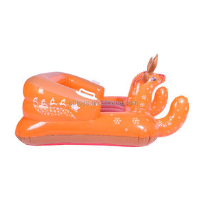 NOUVEAU 109*75*145 cm PVC Renne Animal Gonflable Traîneau à Neige pour Adulte <span class=keywords><strong>Hiver</strong></span> Gonflable <span class=keywords><strong>Tube</strong></span> à Neige 2 Personnes Cerf Piscine Flotteur Jouet - Product Image 5