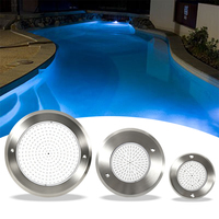 Lampe LED ultra-mince 6W AC12V pour piscine, étanche IP68, RGB, remplie de résine, ampoule subaquatique pour bassin, petite taille