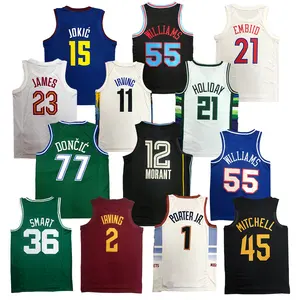 Camiseta de baloncesto personalizada para hombre, uniformes personalizados por sublimación, blanco, venta al por mayor, Reversible