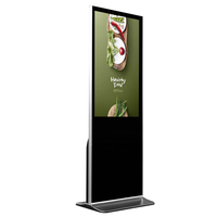 Totem publicitaire numérique avec écran tactile capacitif LCD de 75 pouces, système Android/PC, pour intérieur, IP65, animations activées