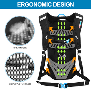 Women's Hydration Pack <strong>Backpack</strong> for Cycling and <strong>Running</strong> Featuring <strong>Water</strong> Bladder for Easy Drinking - Product Image 6