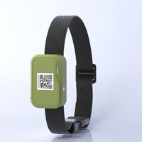 Collier GPS de suivi pour animaux de compagnie, positionnement 7 couches, alerte géofence, historique 90 jours, contrôle via application, faible consommation CAT-1 pour petits animaux