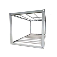 Structure de Maison Préfabriquée Modulaire Démontable en Acier de 10/20 Pieds, Extensible, Type Conteneur Maritime