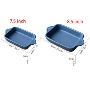 OEM nuevo 5 colores de cerámica queso al horno plato bandeja <span class=keywords><strong>para</strong></span> <span class=keywords><strong>hornear</strong></span> platos occidentales horno tazón multicolor alta <span class=keywords><strong>temperatura</strong></span> 600C - Product Image 6