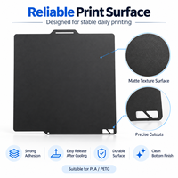 Plaque de construction en acier à ressort noir pour imprimantes 3D FDM – Pièces détachées en gros pour impression à basse température