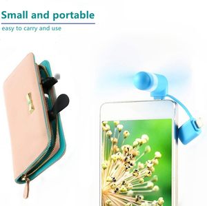 <span class=keywords><strong>Mini</strong></span> ventilateur de téléphone portable 2-en-1 compatible avec la tablette iPhone Android Smartphone-Coloré et Puissant-<span class=keywords><strong>Accessoires</strong></span> de téléphone portable - Product Image 3