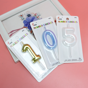 เทียนตัว<span class=keywords><strong>เลข</strong></span>สีขาวมุก สำหรับตกแต่งเค้ก งานวันเกิด ราคาส่งจากโรงงานโดยตรง - Product Image 3