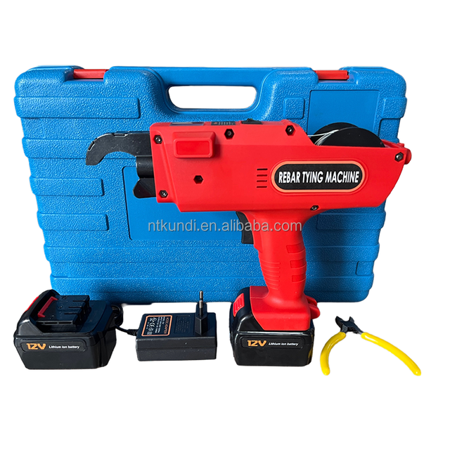 High Quality KUNDI Brand Professional Power Tools Lithium Battery Brushless Cordless for Hand-held Automatic Rebar Tying Machine