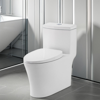 Toilette de luxe salle de bains wc toilette en céramique wc toilette commode une pièce sans rebord chasse d'eau inodoro