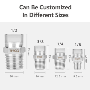 BYCO Industrial Spray Company 1/4-4006 personalizzato maschio ugello a spruzzo ventilatore piatto nelle parti <span class=keywords><strong>di</strong></span> attrezzature per la pulizia - Product Image 3