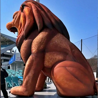 Modelo Inflable Realista de León, Producto Publicitario Inflable Personalizado para Decoración de Escenarios, Festivales de Música