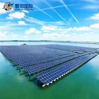 Système solaire aquatique photovoltaïque à double usage pour la pêche, support de poteau photovoltaïque pour station d'énergie aquacole