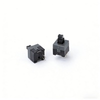 Interrupteur miniature à bouton-poussoir KFC-04B-845-2GS 8.45 2P, interrupteur à bascule autobloquant, plaqué argent, anti-poussière, 24V 10mA IP38