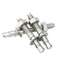 Ancre à coin en acier inoxydable A2-70, boulon d'expansion haute résistance M6-M20 pour fixation murale