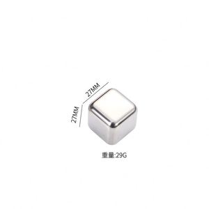 Cubitos de Hielo de Acero Inoxidable 304, Juego de Piedras para Enfriar Vino, Cerveza, Whisky, Artículos de Bar, Cubitos de Hielo Metálicos Reutilizables de Enfriamiento Rápido - Product Image 6