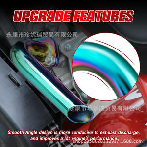 ชุดท่อไอเสียโค้งโคเลมัน 168 พร้อมเฮดเดอร์เหล็กสีสำหรับซ่อมแซมและเปลี่ยน - Product Image 4