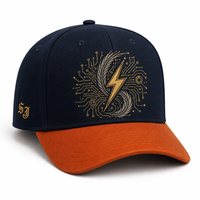 Casquette de baseball personnalisée style Old English, 5 panneaux, visière incurvée, style Dad Hat, streetwear urbain West Coast, vente en gros, faible MOQ
