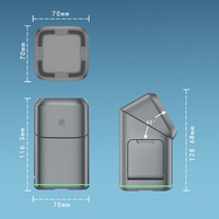 Station de charge sans fil 15W personnalisable à rotation automatique 3-en-1 avec support magnétique en alliage d'aluminium pour écouteurs
