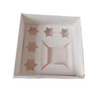 Boîte d'emballage de cupcake haute transparence en gros et 5/8 boîtes de gobelets en papier transparent, boîtes d'emballage de dessert muffin tasse