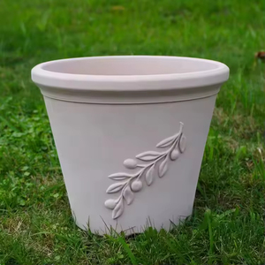 Maceta de Plástico Ligera, Biodegradable y Ecológica de Lujo con Autorriego, Orificio de Drenaje, 10 Pulgadas, Tamaño Personalizable, Pintada - Product Image 4