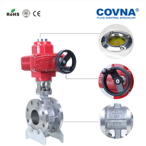 Válvula de Bola Motorizada de Acero Inoxidable Multivuelta a Prueba de Explosiones con Brida Eléctrica Tipo V HK-EX-Q de COVNA para Pedidos Urgentes - Product Image 6