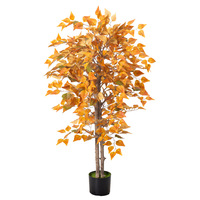 Arbre de Camélia Blanc en Soie Artificielle en Pot – Décoration Éco-Responsable pour Jardin d'Automne, Remise de Diplôme, Saint-Valentin, Pâques, Nouvel An