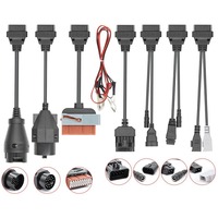 Juego Completo de 8 Cables Negros de 12V para Auto, Cable Adaptador OBD2 Pequeño, Cable de Detección para Auto OLIVER