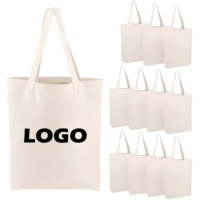 Sac fourre-tout en toile de coton épaisse personnalisé avec logo, 100% coton biologique réutilisable, sacs fourre-tout en coton pour la publicité et les cadeaux