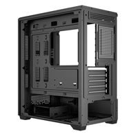 Vente directe usine – Boîtier de jeu E-sport Seaview Room avec panneau latéral transparent intégral, RGB, style vertical MicroATX, supports en acier