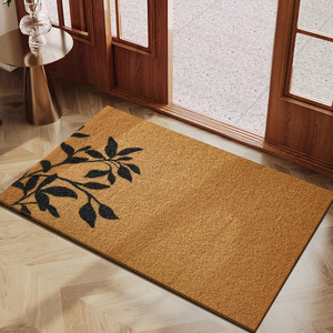 Tapete de Entrada Vast Ocean, Imitación de Fibra de Coco, Patrón Geométrico, Antideslizante, para Puerta Principal - Product Image 3