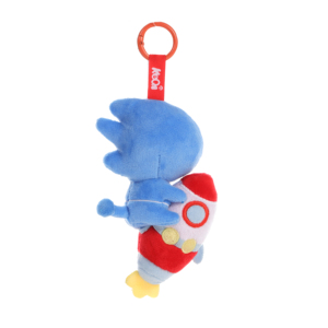 Porte-clés en peluche Blue Sprite <span class=keywords><strong>Hug</strong></span> Rocket, adorable poupée elfe spatiale souriante, breloque de sac, ornement suspendu en peluche personnage fusée spatiale bleue - Product Image 2