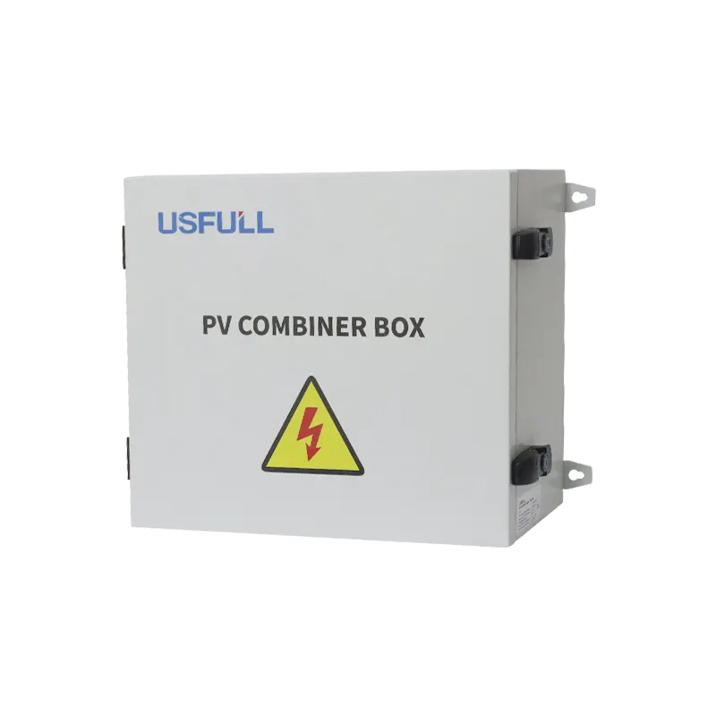 USFULL IP65 PV 문자열 결합기 상자 철 쉘 8 in 1 out 8 strings pv combiner box