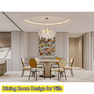 Hiện đại 3D Rendering thiết kế đồ họa căn hộ nhà thiết kế nội thất phong cách hiện đại thân thiện với môi trường bền vật liệu xây dựng - Product Image 3