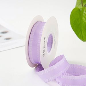 Ruban en satin à volants élégant de 2,5 cm, best-seller, pour la décoration de mariage, 10 yards/rouleau - Product Image 3